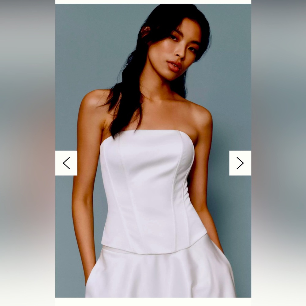The Vienna Strapless Structured Corset Top by Mare Mare